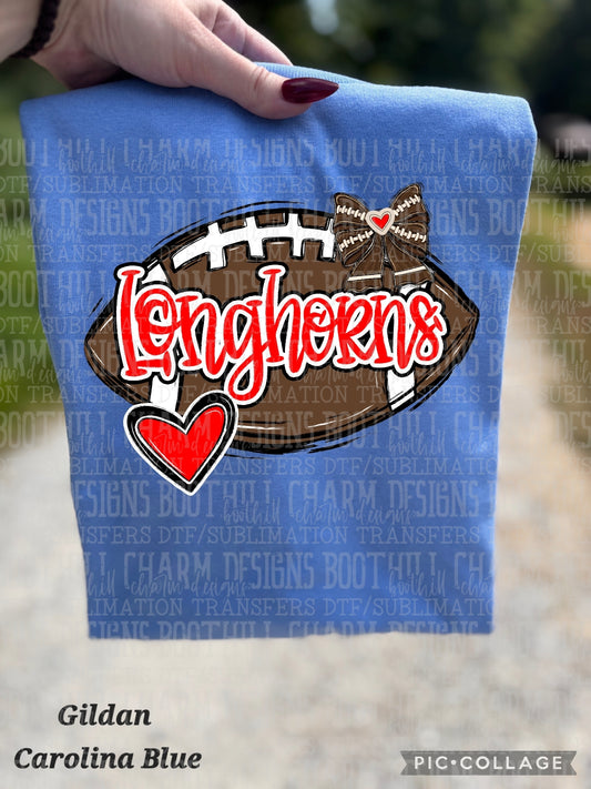 Longhorns Football - Shirt *comment shirt color in note box
