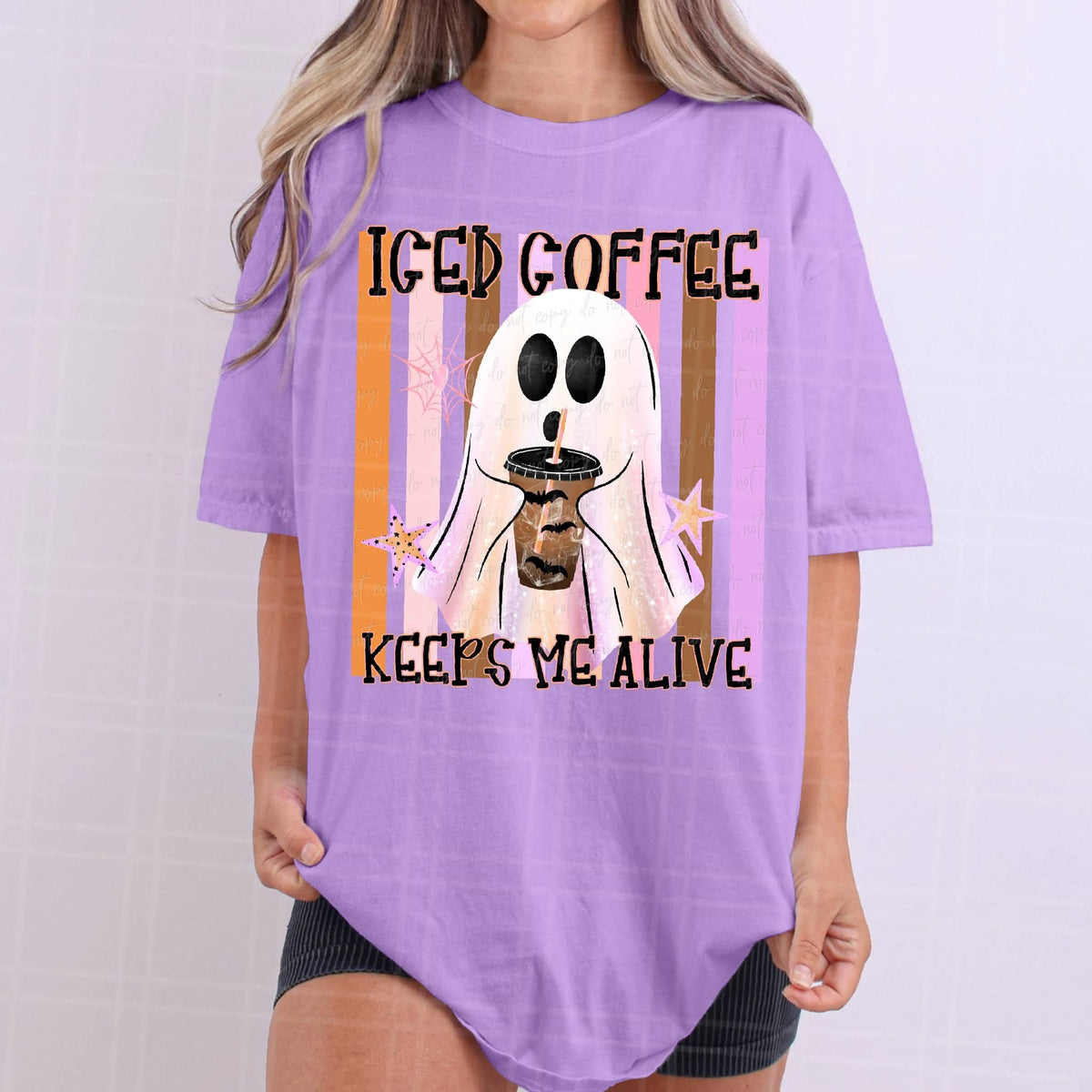 Iced Coffee Keeps Me Alive - SHIRT VD.26  *add color of shirt you want in note box when checking out