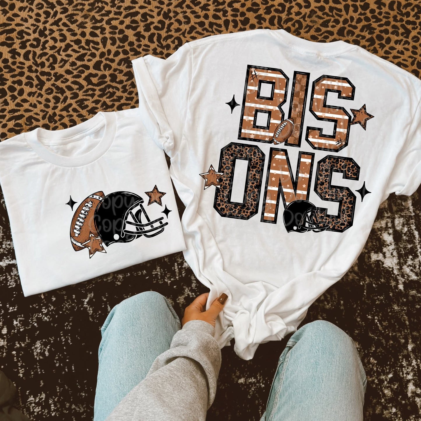Brown Leopard Football Mascot Names *add any mascot wanted in the notes box at checkout- VDS.25