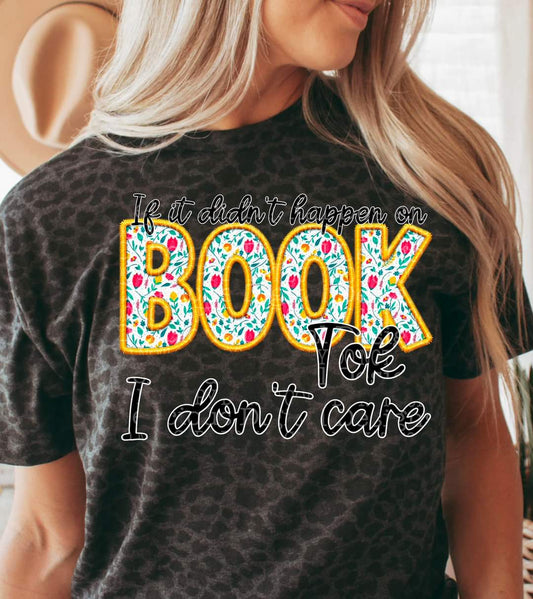 If It Didn't Happen On Book Tok I Don't Care-SHIRT