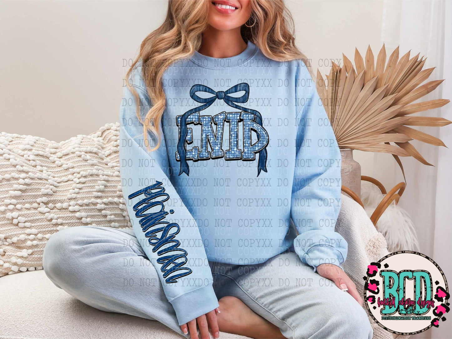 Enid Plainsmen Glitter & Bow - SHIRT  RP.2026  *Add shirt color and design wanted in note box