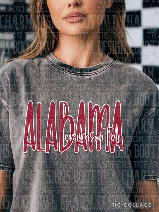 Alabama Crimson Tide - Shirt *comment shirt color in note box