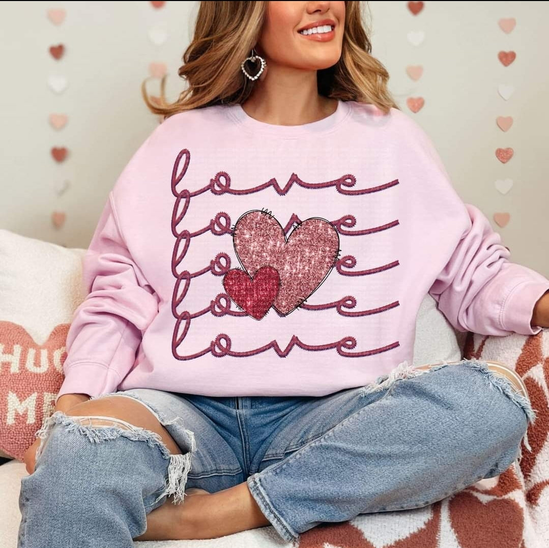 Love Stacked 2 Hearts-SHIRT