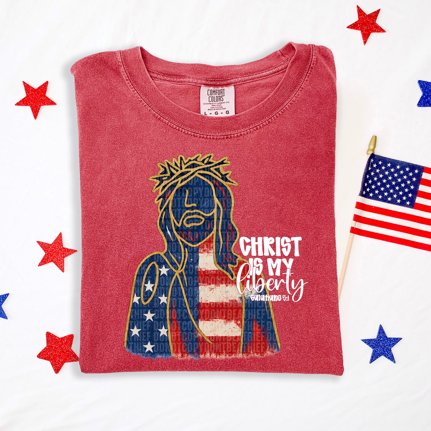 Christ Is My Liberty - SHIRT SDD.26. *Add color of shirt wanted in notes box.